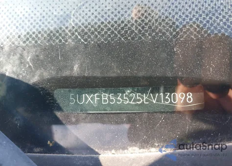 2005 BMW X5 4.4I from USA, damaged, VIN 5UXFB53525LV13098